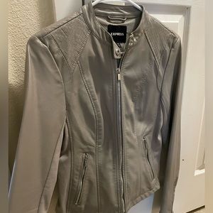 Taupe express moto jacket